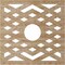 Ekena Millwork Chevron Wood Fretwork Pierced Ceiling Medallion, Red Oak, 38"OD x 9 7/8"ID x 3/8"T CMWP38X38X0375CHRO - alternate 3